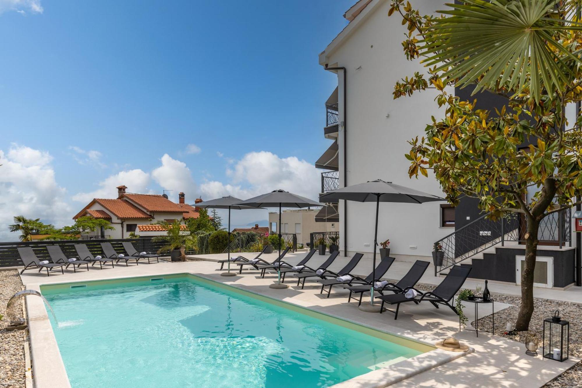 Villa Adriatic, Apartment Rebecca With Heated Swimming Pool, Sew View, Childrens Playground Icici Ngoại thất bức ảnh
