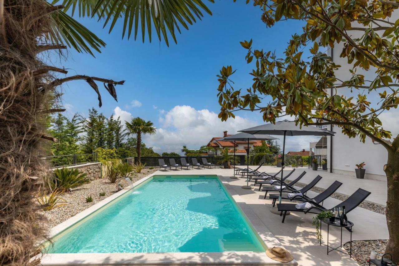 Villa Adriatic, Apartment Rebecca With Heated Swimming Pool, Sew View, Childrens Playground Icici Ngoại thất bức ảnh